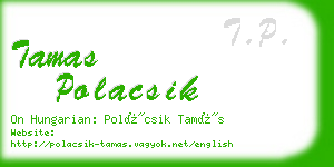 tamas polacsik business card